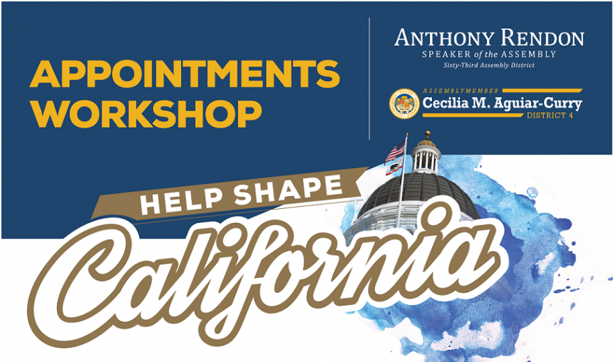 Help Shape California - Appointments Workshop