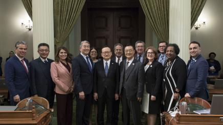 Asm. Aguiar-Curry joins other legislators to welcome Japanese Consul Tomochika Uyama