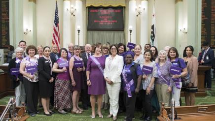 Assemblymember Aguiar-Curry with members of the Alzheimer's Awareness Community