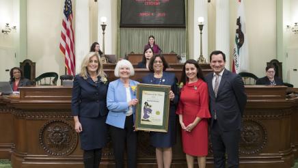 Assemblywoman Aguiar-Curry Honors Woman of the Year Marime Burton